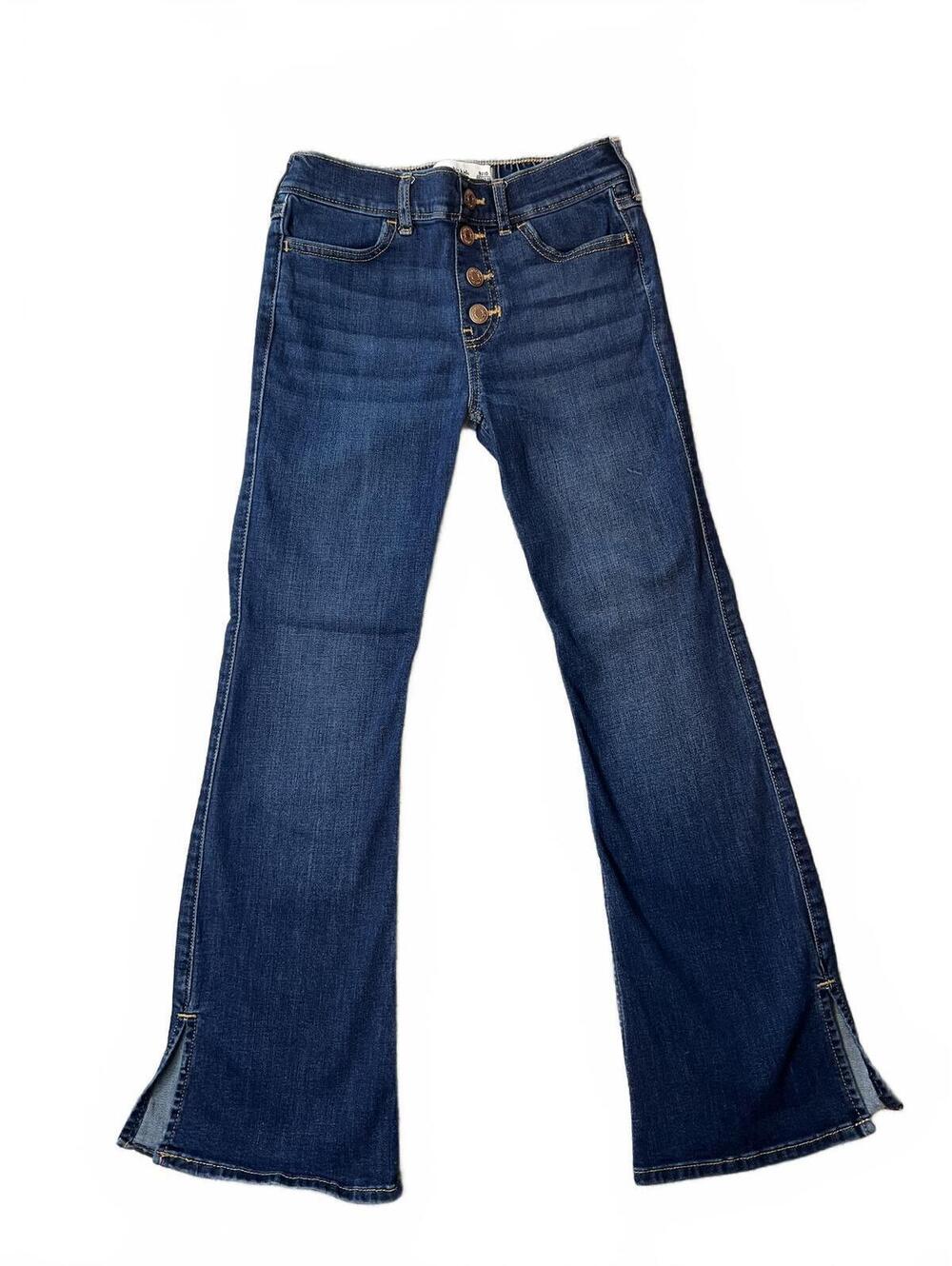Abercombie Kids High-Rise Flare Jeans 9/10 Regular Youth Girls